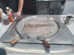 Vegan rolled ice cream at Cold Rolled Ice Cream Company in Los Angeles