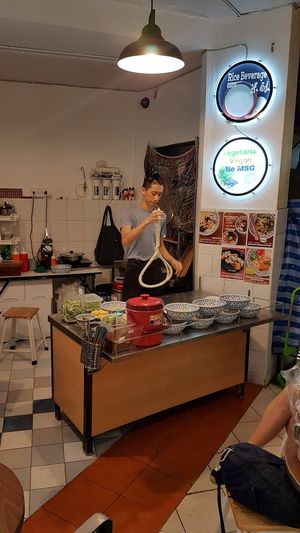 Making noodles in front of you! at Mill in Bangkok