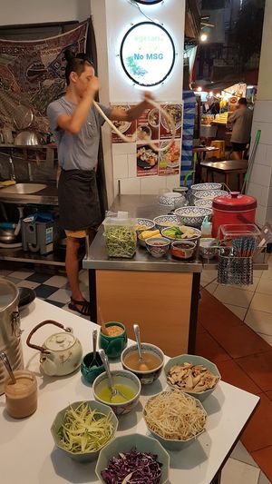 Look at those noodles!!! at Mill in Bangkok