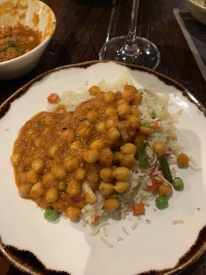 Chole & veggie rice (vegan & gf)  at The Tiffin Truck in Cambridge