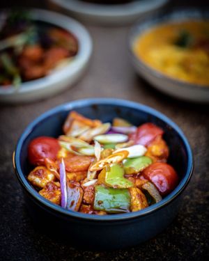 Chilli Tofu (Vegan) at The Tiffin Truck in Cambridge