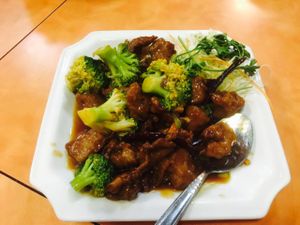 orange chicken - epic, must try at Happy Family - San Bernardino in San Bernardino