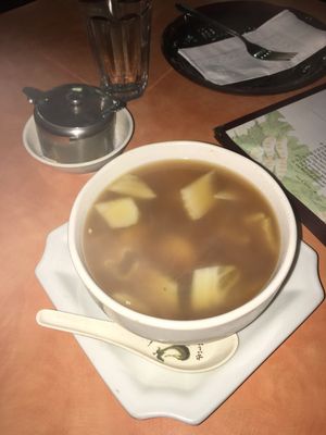 Blown away by this vegan Chinese deliciousness. Thank you to such a loving and attentive staff! I'm bummed I missed trying the vegan beer! ❤  at Happy Family - San Bernardino in San Bernardino