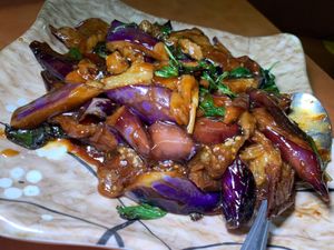 386: Eggplant w/ Basil at Happy Family - San Bernardino in San Bernardino