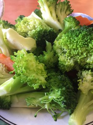 Steamed broccoli  at Happy Family - San Bernardino in San Bernardino