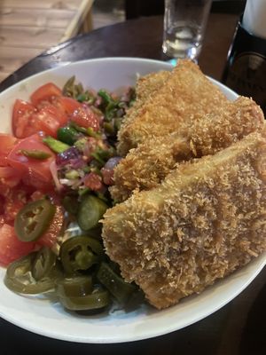 New!! Tofu Katsu!😍🌱  at Bermondsey Cafe in Nagoya
