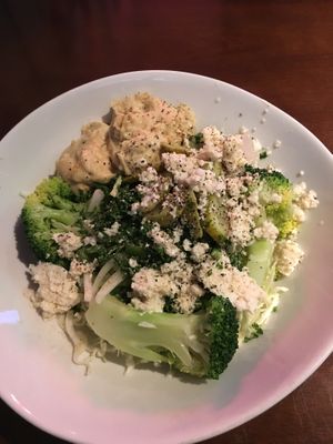 Salad with veggies, hummus, and house-made vegan cheese  at Bermondsey Cafe in Nagoya