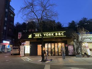 Outside of restaurant   at Newyork B&C in Seoul