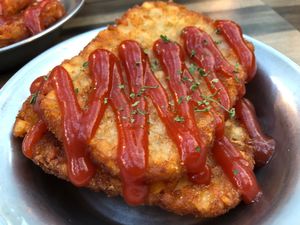 Vegan Hash Browns!  at Newyork B&C in Seoul