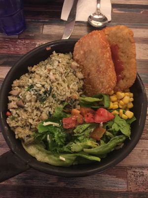 버섯시금치필라프 mushroom spinach pilaf at Newyork B&C in Seoul