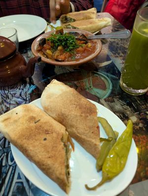 Falafel wrap at Hiba Express in London