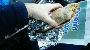 Breakfast burrito at Vital Cafe in Leeds