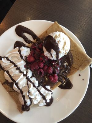 Vegan crepe!  at Coffee Crepes in Paris