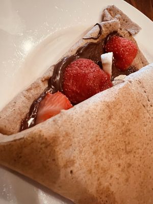 Looks like a lot of fruit. But it wasn’t.   at Coffee Crepes in Paris