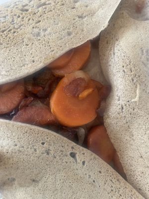 Crepe Duroc—yum  at Coffee Crepes in Paris