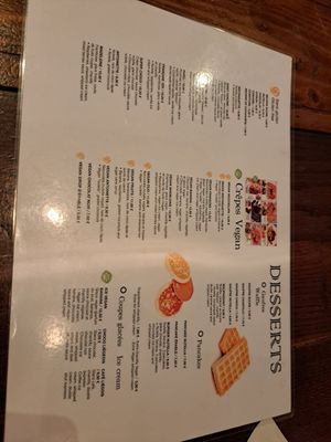 Lots of similar options. Kids were happy. at Coffee Crepes in Paris