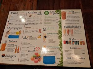 Not particularly special drinks. at Coffee Crepes in Paris