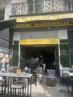 Shop front  at Coffee Crepes in Paris