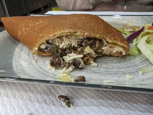 Gallette Pyramide filling at Coffee Crepes in Paris