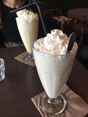 Vegan milk shake at Coffee Crepes in Paris
