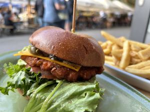 WOLPERTINGER with extra jalapeños  at Hans im Glück - Tal in Munich