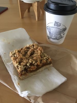 Pumpkin crumble bar  at Fern Cafe and Bakery in Victoria