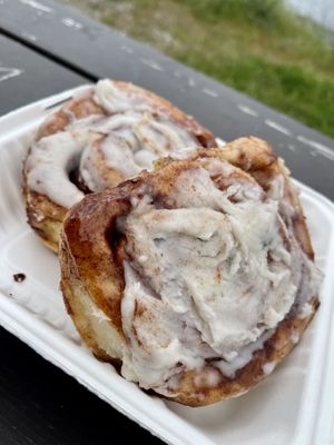 Cinnamon rolls were delicious!!  at Fern Cafe and Bakery in Victoria