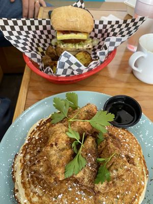 Went back the next day for pancakes and brekkie sando - delicious!  at Fern Cafe and Bakery in Victoria