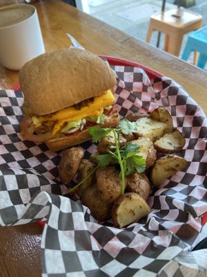 Breakfast sandwich   at Fern Cafe and Bakery in Victoria