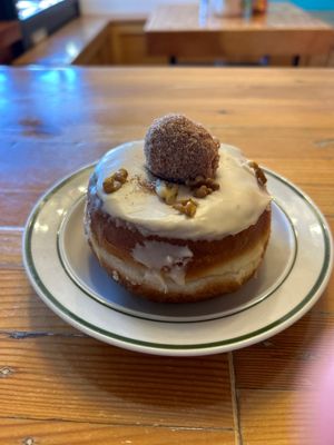 Maple glazed donut   at Fern Cafe and Bakery in Victoria