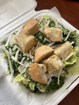 Kale & Romaine Caesar Salad  at Fern Cafe and Bakery in Victoria