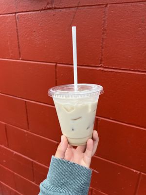 iced chai latte  at Fern Cafe and Bakery in Victoria