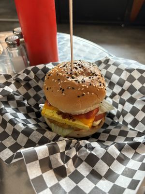 Breakfast sandwich   at Fern Cafe and Bakery in Victoria