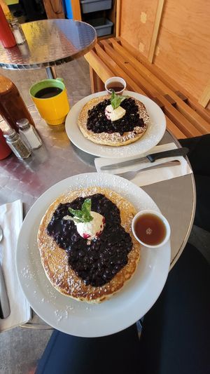 Buttermilk pancakes at Fern Cafe and Bakery in Victoria