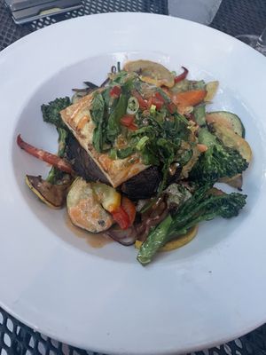 Tofu Tower at Cafe Karibo in Fernandina Beach