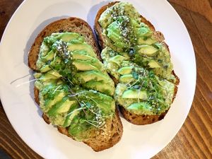 Avocado Toast at Leef + Stem in Langley