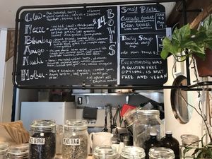 Menu  at Leef + Stem in Langley