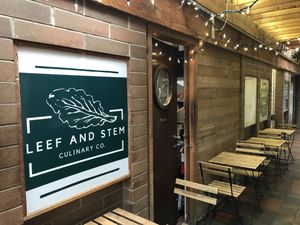 Dining tables  at Leef + Stem in Langley