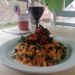 Beautifully presented and lovely selection of red wines at The Den Restaurant in Hereford