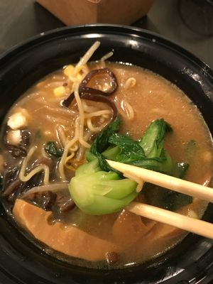 Vegetable ramen  at Soup Shack in Boston