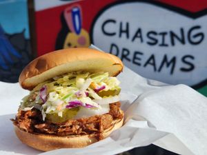 BBQ Sandwich at Root 66 Food Truck ABQ in Albuquerque