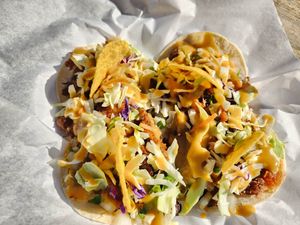 Nacho Tacos Chingones at Root 66 Food Truck ABQ in Albuquerque