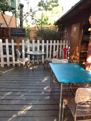 Backyard at Recuerdos del Cajon del Maipo - La Vegana con Ganas in San Jose De Maipo