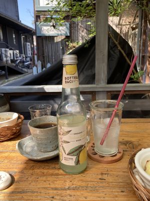 Big bottle of soda and coffee (wouldn’t recommend the coffee though)  at Ramuna in Nara