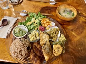 Lunch set  at Ramuna in Nara