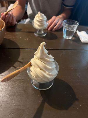 Amazake Ice-cream  at Ramuna in Nara