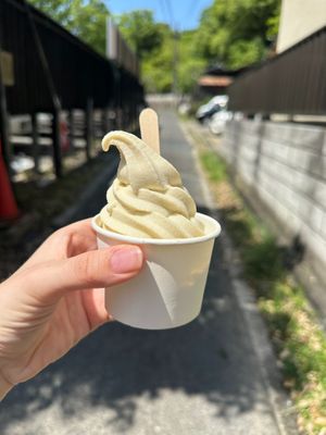 Soy milk ice cream (take out) at Ramuna in Nara