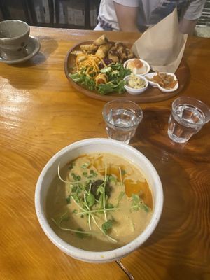  vegan chinese dandan noodles  at Ramuna in Nara