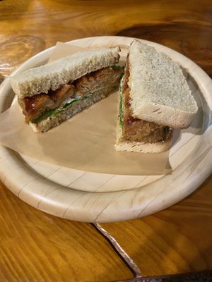 Cutlet sandwich   at Ramuna in Nara