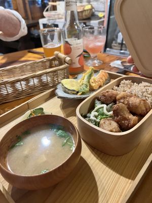 Karaage set  at Ramuna in Nara
